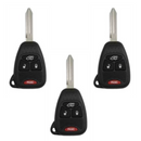 Bundle of 3 Dodge Jeep Chrysler 4B Remote Head Key Fobs M3N5WY72XX