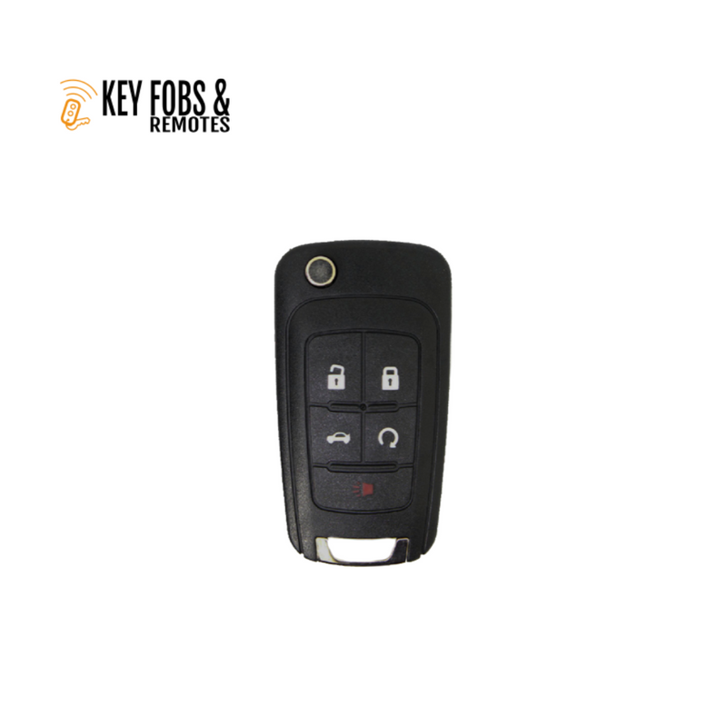 For 2010-2019 GM 5B Flip Remote Key Fob w/ PEPS OHT01060512